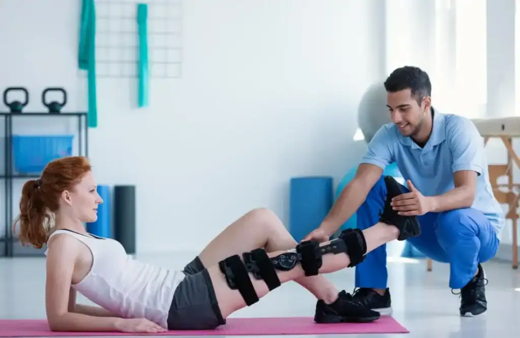 Debunking Meal Timing Myths: The Truth About Muscle Recovery 1 Woman having treatment to help muscle recovery Canvey Island after an injury